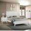 Table de chevet contemporaine contemporaine de couleur blanche 1pc