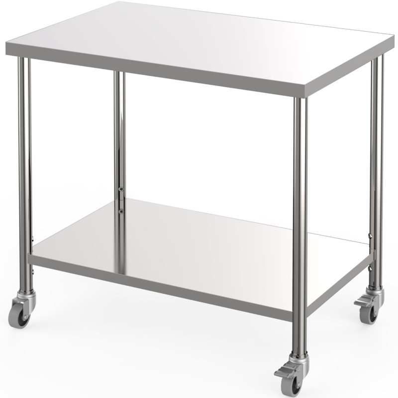 Metal Kitchen Island, 88.9cm H x 91.5cm W x 60cm D