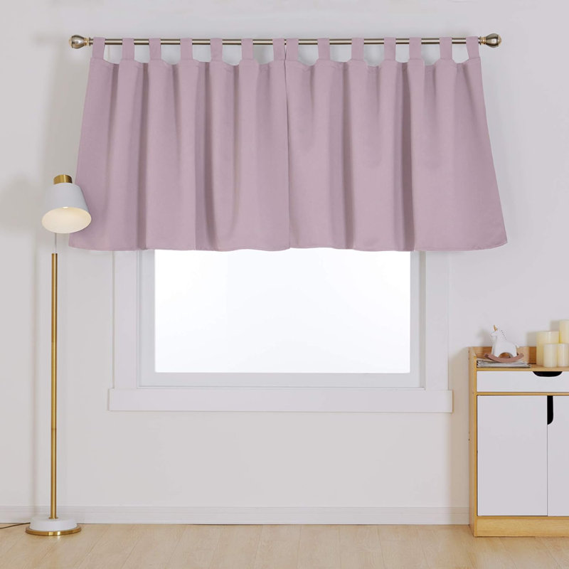Blackout Curtain Pair, Light pink, 132cm wide x 92cm high