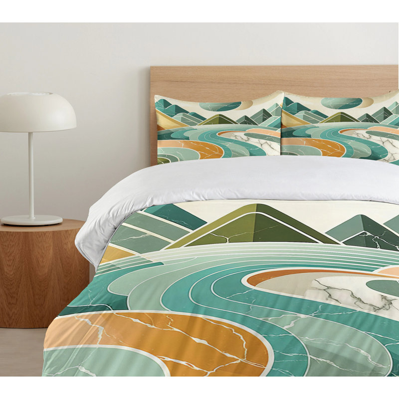 Lake Duvet Cover, Queen Duvet Cover + 2 Standard Shams