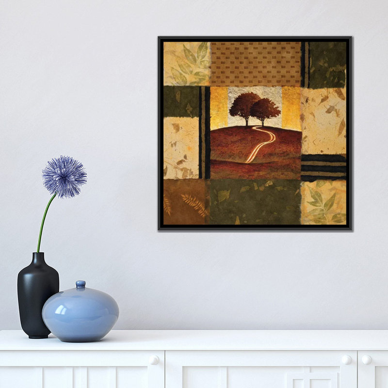 « adagio », impression sur toile, H 18 po x l 18 po x P 1,5 po, Toile avec cadre noir, Pas de tapis