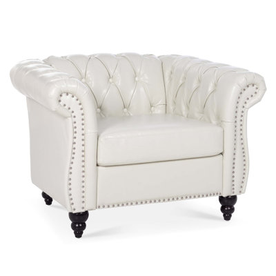 32.09'' Wide Tufted Armchair -  Alcott HillÂ®, 896CD8A7ADD54108985BCED505451134