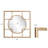 Zaarah Metal Square Mirror