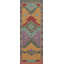 Tapis de couloir géométrique en laine Kilim Oriental