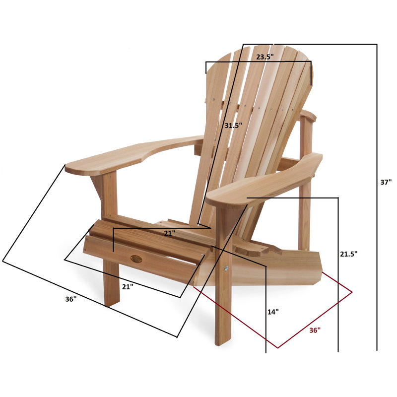 Western Red Cedar Athena Adirondack