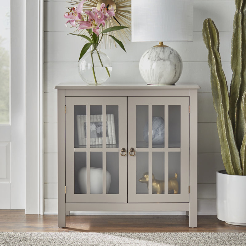 Phillips 2-Door Paneled Accent Cabinet , Taupe