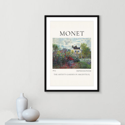 Artists Garden in Argenteuil Print by Claude Monet