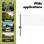 40cm H x 1000cm W Grey Steel Border Fencing