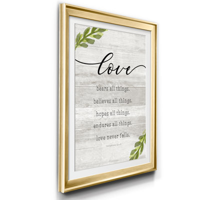 " Love Never Fails "