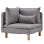 Chaise longue à accoudoirs carrés Poyner-768407875