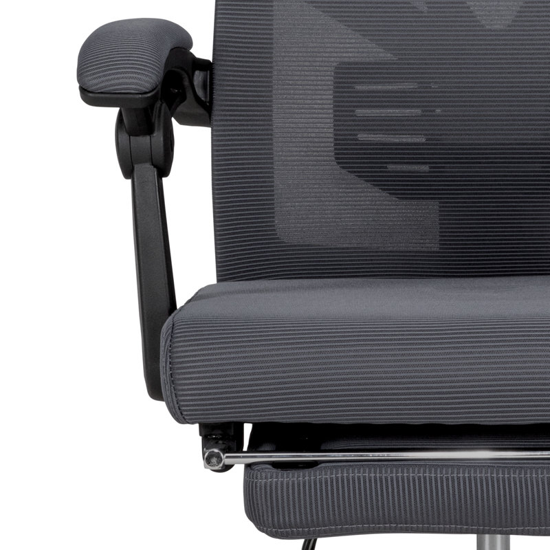 Fauteuil de bureau Makynlei, Gris