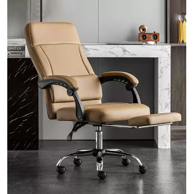 Chaise de bureau moderne en cuir multifonction