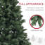 Arbre de Noël artificiel régulier (double) avec aiguilles vertes-1540383337