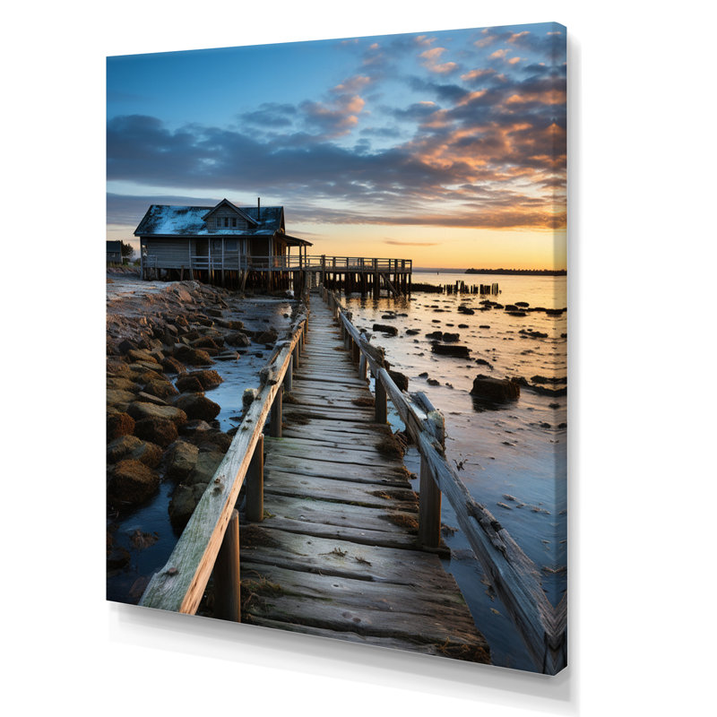Adelphi Pier and Dock Rustic I, reproduction d'art sur toile, Toile tendue, H 20 po x l 12 po x P 1 po