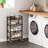 Monto Metal and Solid Wood Bar Cart