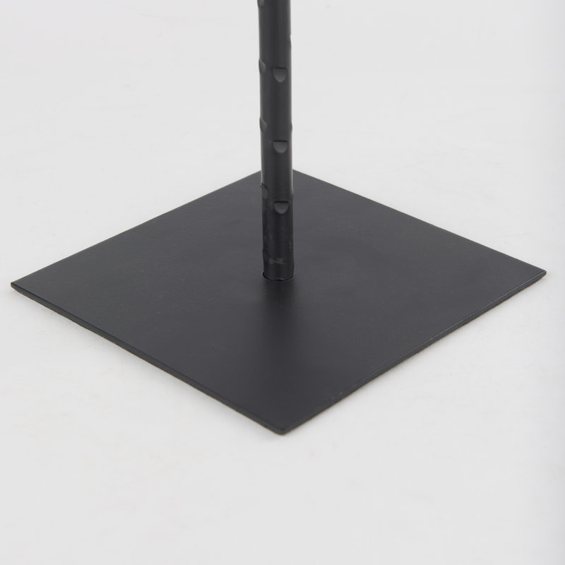Metal Candlestick, Black, 30'' H x 6'' W x 6'' D