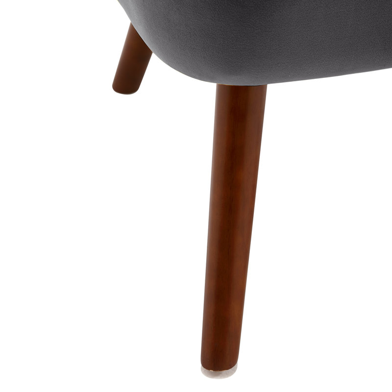 72 cm Wide Velvet Wingback Accent Chair with Button-Tufted Back, Grey