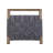 Raayan Side Chair with Woven Back and 4 Legs, Weathered Chestnut
