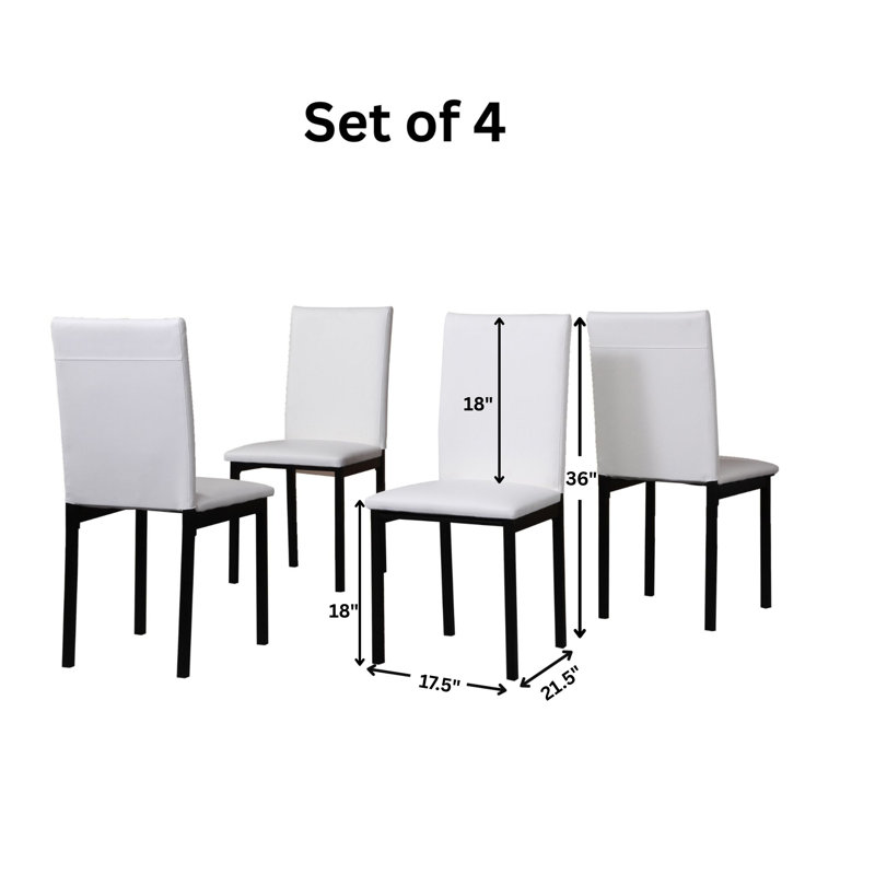 Ensemble repas pour 4 personnes Bueschel , Blanc, Marbre noir