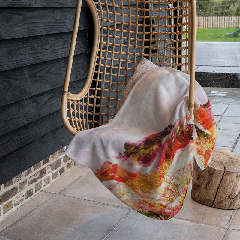 Piscitelli Quilted Throw Blanket, Orange