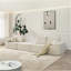 Canapé modulaire Cloud, canapé désossé, sans assemblage, 3 places avec repose-pieds et 2 coussins, parfait pour le salon et la chambre à coucher-884967131-884967130