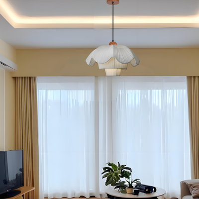 Luminaire suspendu en tissu français de style français - convient pour la salle à manger, la cuisine, etc.