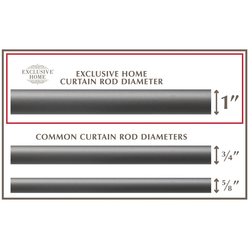 Gunmetal Adjustable Curtain Rod with Twisted Iron Finials