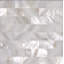 SeaTile 4"x 4" Natural Shell Listello/Border Tile in White Mother of Pearl