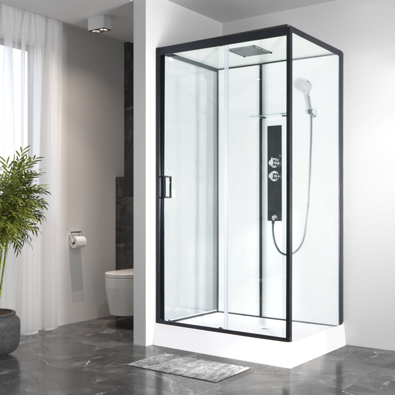 Vidalux Kontrast Rectangular Hydro Shower Cabin Easy Installation 2 Years Warranty
