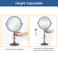 Miroir de plancher rond en métal Afrina-1262719573