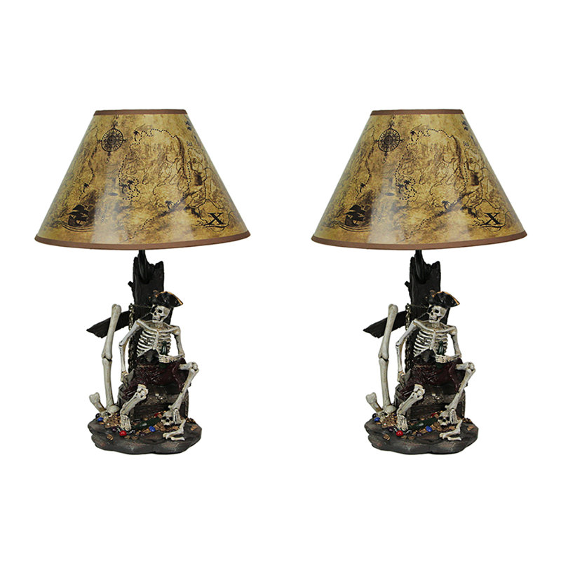 Ensemble de lampes de table 21 "en brun adonica