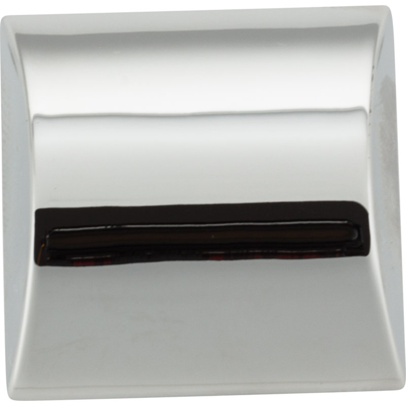 Roman Square Knob, Polished Chrome