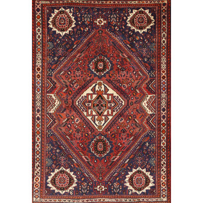 Tapis traditionnel beige / rouge / bleu Eraclio