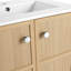 Meuble-lavabo autoportant, 2 portes à fermeture douce, contreplaqué (sans le lavabo)-1694934230