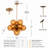 10 - Light Dimmable Modern Sputnik Sphere Chandelie