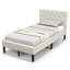Lit plateforme tapissier Lynnie