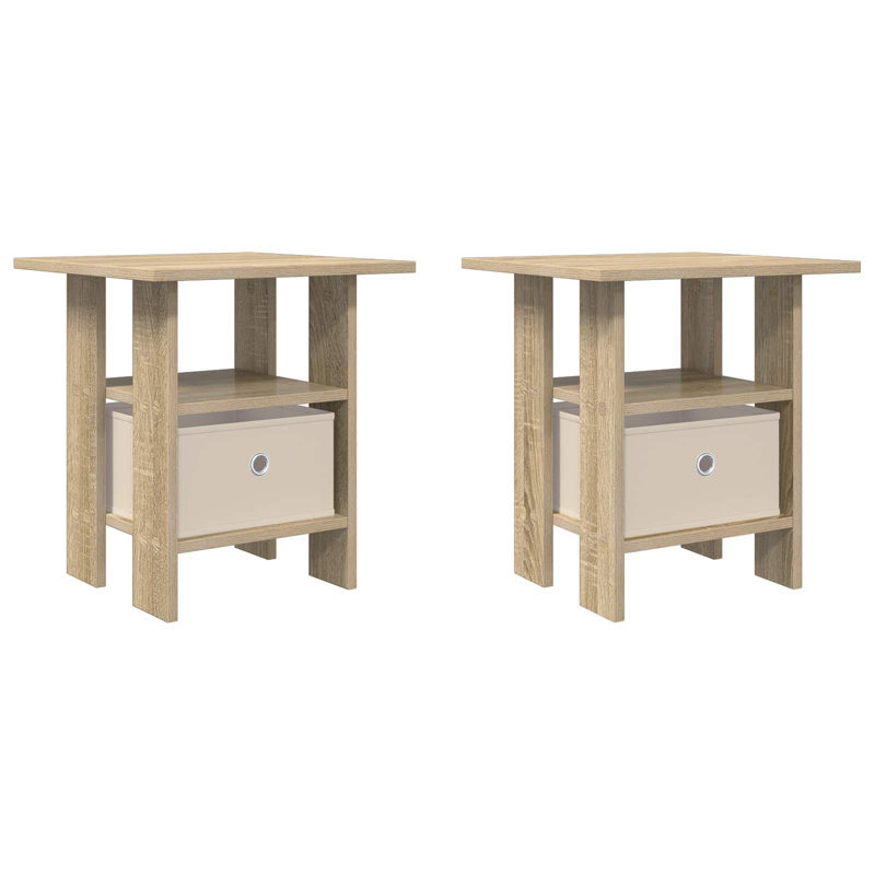 41cm W Composite Bedside Table, Sonoma Oak