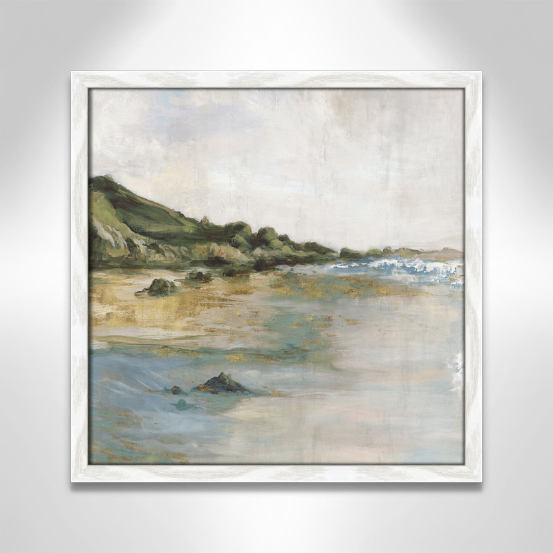 Impression «Tide’s Edge» par Casa Fine Arts, H 17 po x l 17 po x P 0,75 po, Reproduction encadrée blanche sans passe-partout