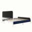 Base de lit plateforme avec tête de lit tapissier Tallulah, bleu marine-1698226209