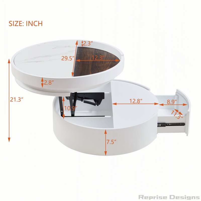 Table basse 29,5 po avec 1 tiroir
