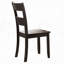 Ensemble de 2 chaises de salle à manger transitionnelles en bois