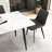  Juvan 7-Piece Modern Rectangular Sintered Stone Dining Table Set With 6 Faux Leather Chairs-642953234-642953233