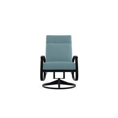 Chaise de patio pivotante avec coussins Askar