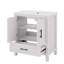 Ensemble de meuble-lavabo autoportant simple 30 po avec lavabo en céramique Lumina, blanc, contreplaqué de bois franc, portes à fermeture en douceur et rangement intérieur réglable-2129112188-2129112190