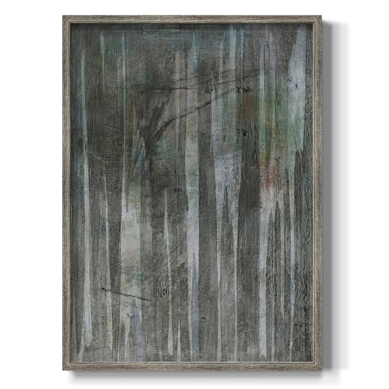 BirchForestAb Abstracts II, reproduction encadrée - bois massif