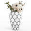  Vase de table blanc en céramique 10 po Sushmita-1747327224