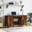 Diawara Metal Base Writing Desk-222820538