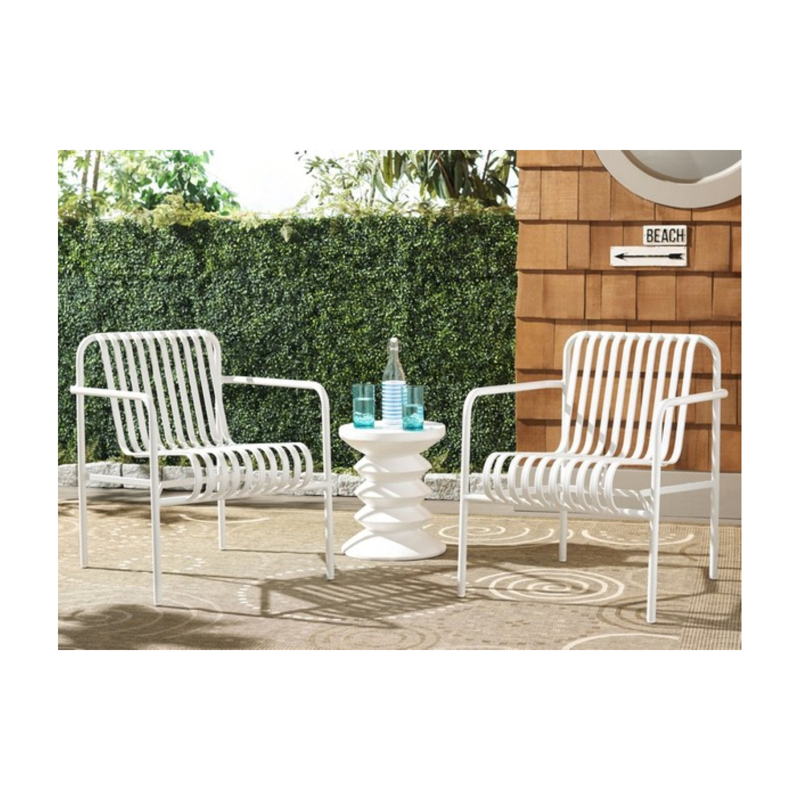 Derell Armchair, White