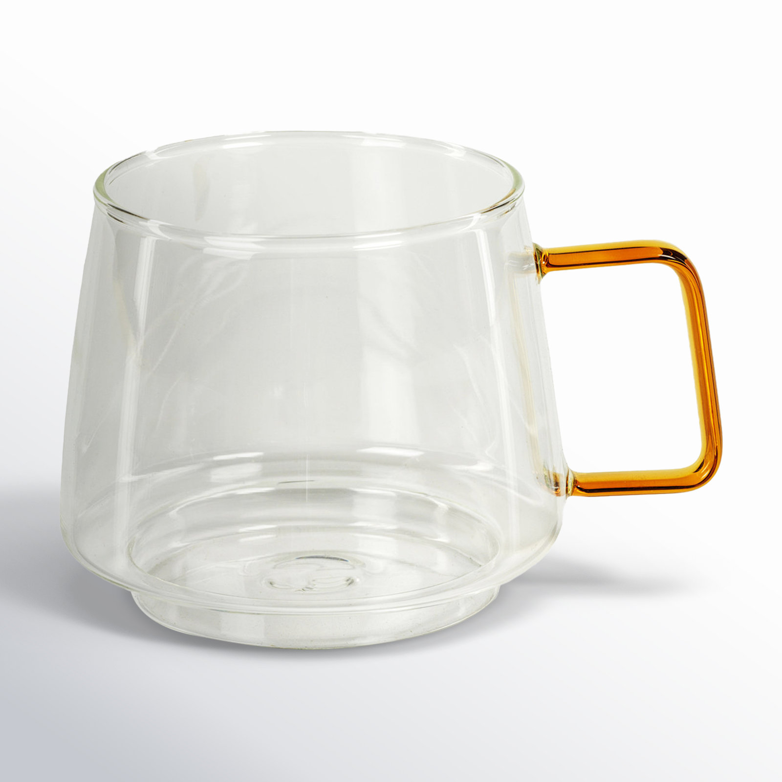 Jakob Glass Coffee Mug;Teacup, Orange