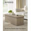 110x38x38cm Linen Upholstered Storage Bench-132398328